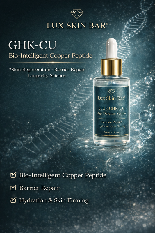 Lux GHK-CU Age Defense Blue Copper Peptide Serum
